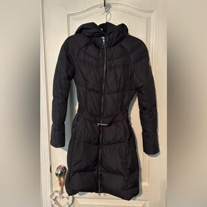 ADD Women's Black Pillow Hooded Puffer Coat